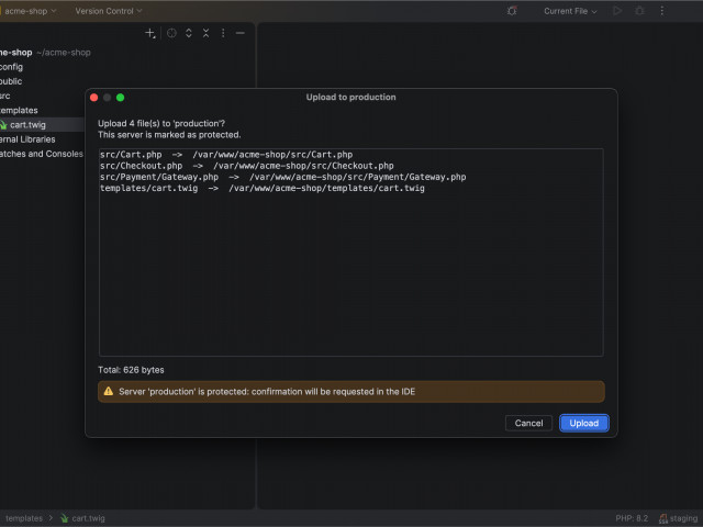 Deployment Airlock  - деплой из PhpStorm для ИИ-агентов